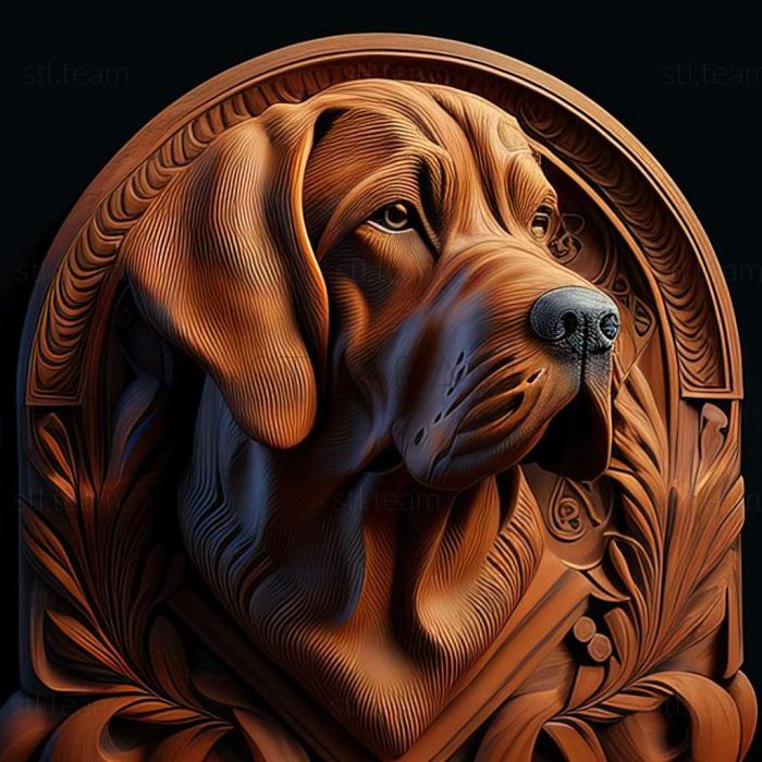 3D model Bavarian Mountain Hound dog (STL)